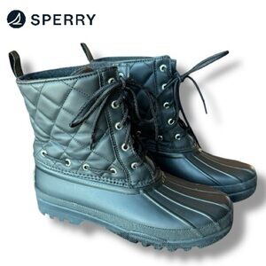 Sperry Top-Sider Ladies Gosling Quilted Insulated Duck Boots | Size 8
